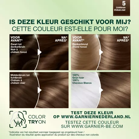 Garnier Nutrisse Crème Permanente Haarverf 5 Lichtbruin