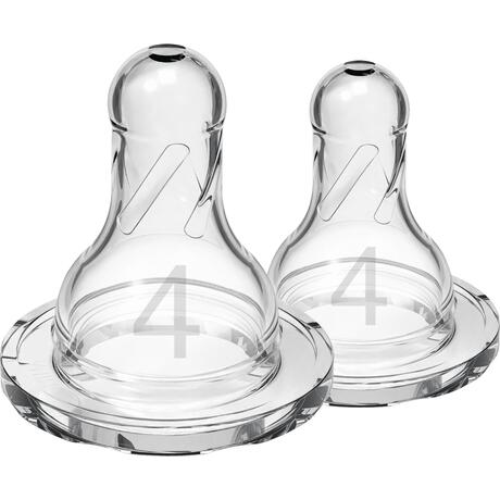 Dr. Brown’s Flesspeen 9+ Maanden Fase 4 Smalle Halsfles 2 stuks