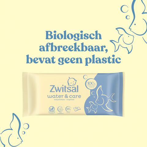 Zwitsal Water & Care Billendoekjes 52 stuks
