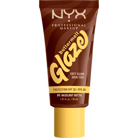 NYX Professional Makeup Buttermelt Glaze Skin Tint SPF 30 9 Hazelnut Butta