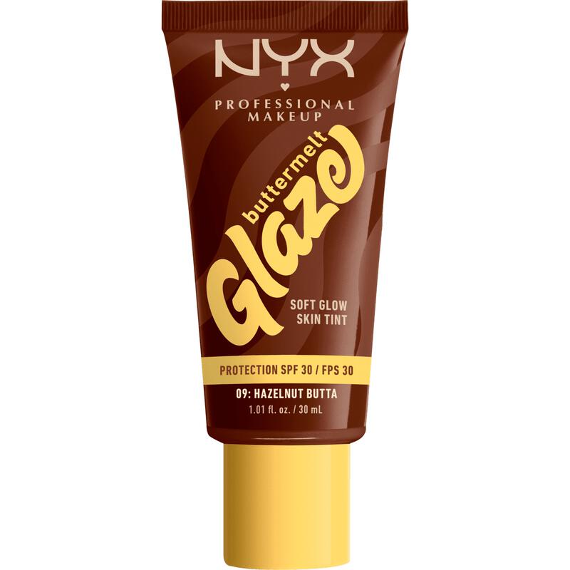 NYX Professional Makeup Buttermelt Glaze Skin Tint SPF30 9 Hazelnut Butta