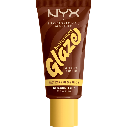 NYX Professional Makeup Buttermelt Glaze Skin Tint SPF30 9 Hazelnut Butta