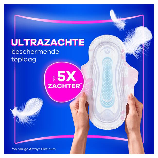Always Platinum Maandverband Normal Met Vleugels 12 Stuks