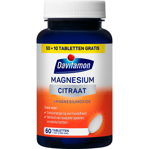 Davitamon Magnesium Citraat Tabletten 50+10 stuks