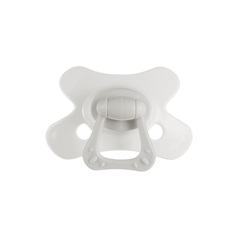Difrax Fopspeen Natural 18 Maanden Grey Agate BPA-vrij