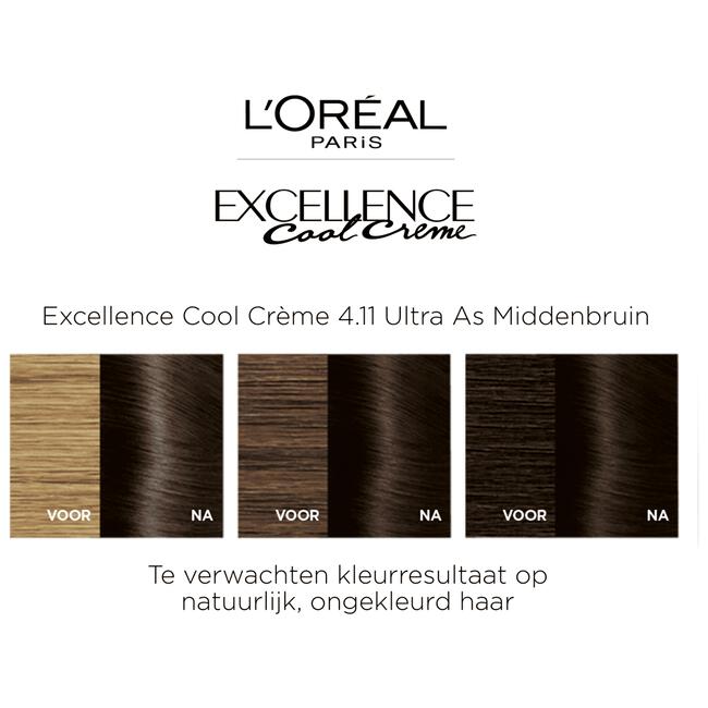 L'Oréal Paris Excellence Cool Creams Permanente Haarverf 4.11 Ultra Ash Bruin