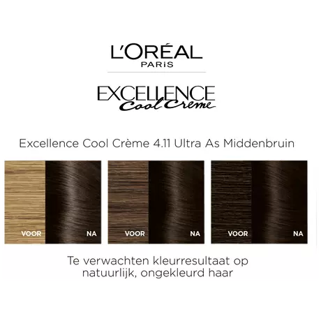 L'Oréal Paris Excellence Cool Creams Haarverf 4.11 Ultra Ash Bruin