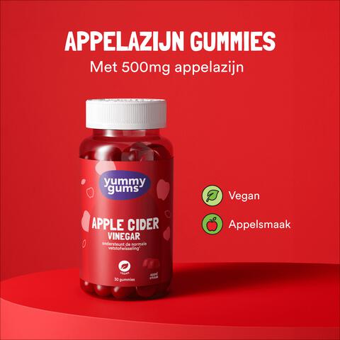 Yummygum Apple Cider Vinegar Gummies 30 stuks
