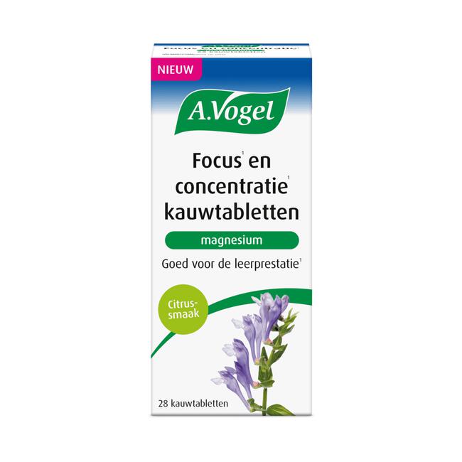 A.Vogel Focus en Concentratie Magnesium Kauwtabletten 28 stuks