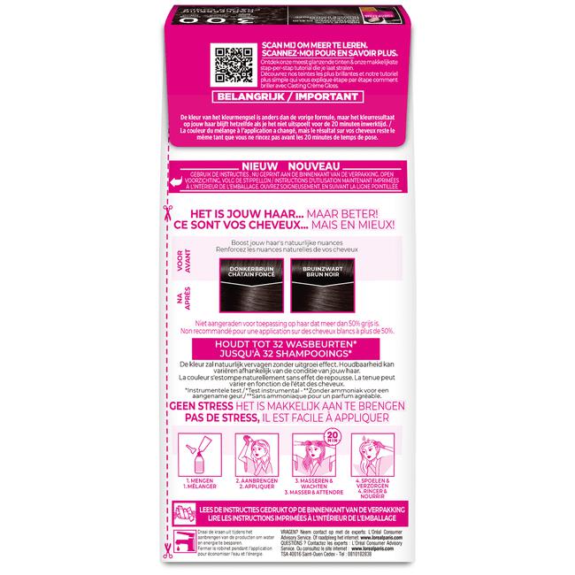 L'Oréal Paris Casting Crème Gloss Haarverf 300 Dark Delight Donkerbruin