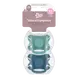 Etos Fopspeen 0-6 Maanden Groen/Blauw 2 stuks