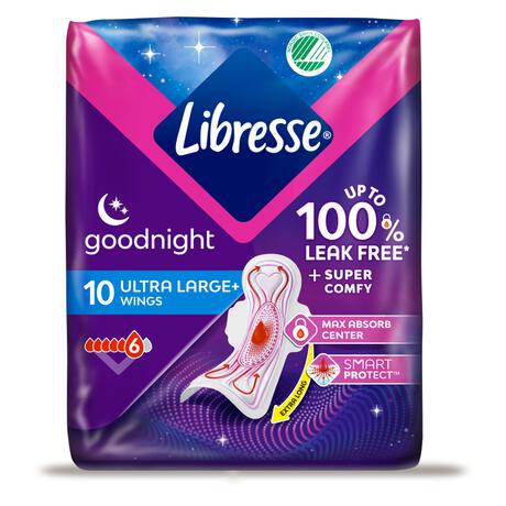 Libresse Ultra Thin Maandverband Goodnight 10 stuks