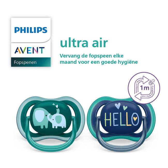 Philips Avent Soother Air 18M+ MIX DECO19 X2