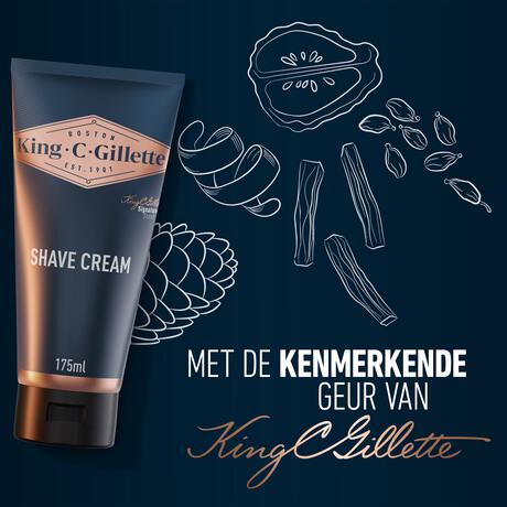 King C. Gillette Scheercrème 175 ML