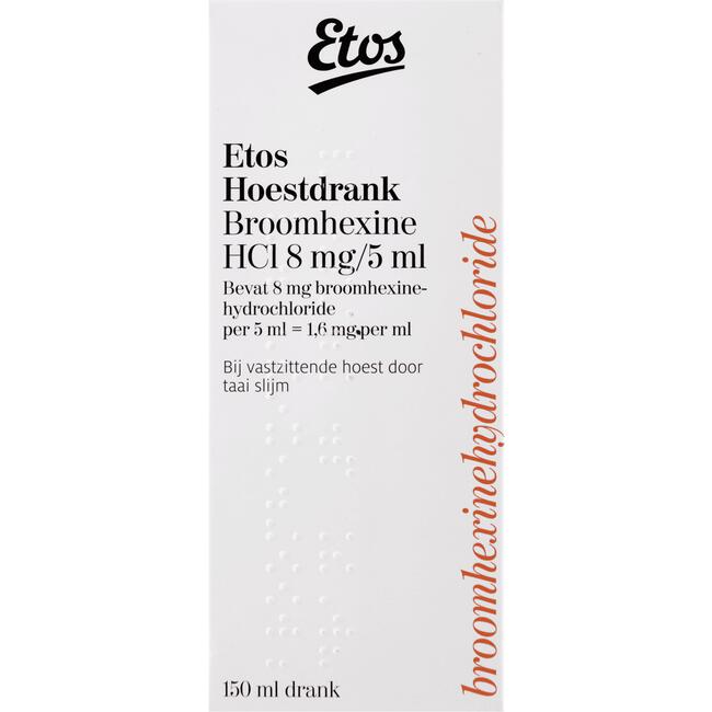 Etos Hoestdrank Broomhexine HCI 8 MG/5 ML