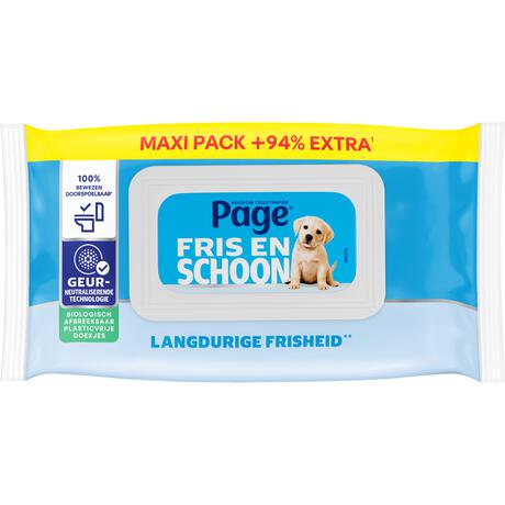 Page Vochtig Toiletpapier Compleet Schoon Maxi Voordeelverpakking