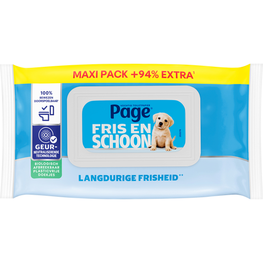 Page Fris & Schoon Vochtig Toiletpapier Maxi Pack