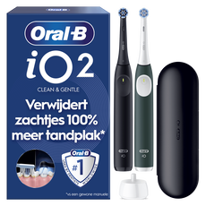 Oral-B iO 2 Zwart & Groen Duo Elektrische Tandenborstels