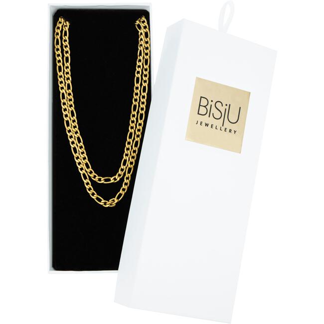 BiSjU Jewellery Ketting met Rond Open Slot en Parel Gold Plated - SS