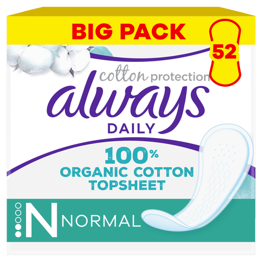 Always Inlegkruisjes Daily Cotton Protection Normal Big Pack 52 stuks