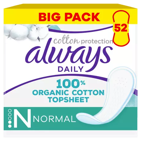 Always Inlegkruisjes Daily Cotton Protection Normal Big Pack 52 stuks