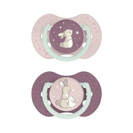 Difrax Dynamic Fopspeen 0-6M Night&Day Girl