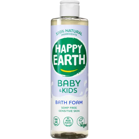 Happy Earth 100% Natuurlijke Baby & Kids Zeepvrije Badschuim 100 ML