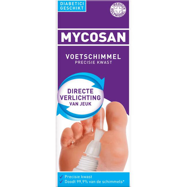 gebied Exclusief activering Mycosan Voetschimmel Behandeling Met Precisiekwast 15 ML 15 ML | Etos