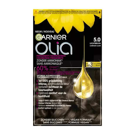 Garnier Olia Permanente Haarverf 5.0 Licht Bruin