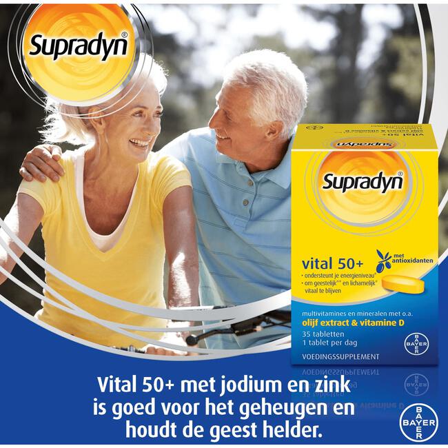 Supradyn Vital 50+ multivitamines voor vijftigplussers 35 tabletten
