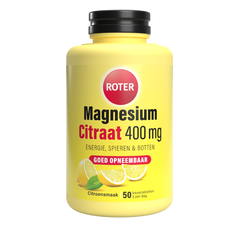 Roter Magnesium Citraat 400Mg Citroen 50 Stuks