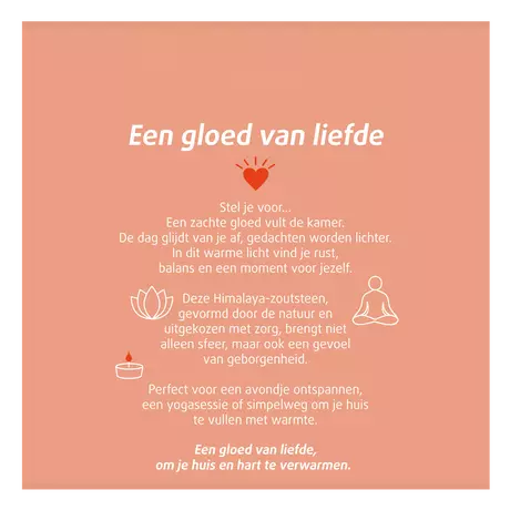 Lucovitaal Puur Himalaya Zoutsteen Waxinelicht