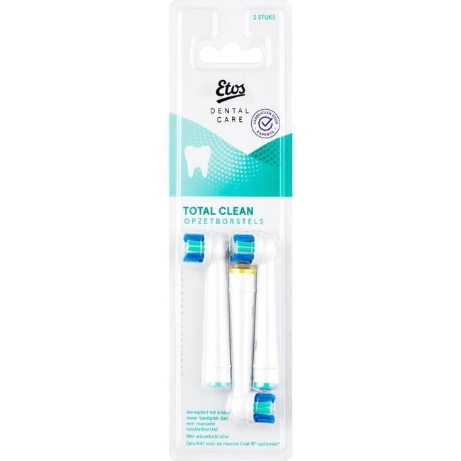Etos Opzetborstel Total Clean 3 stuks