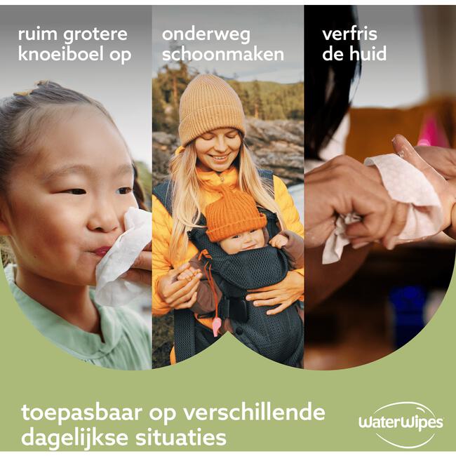 WaterWipes Snoetendoekjes Plasticvrij Gevoelige Huid Voordeeldoos 9x60