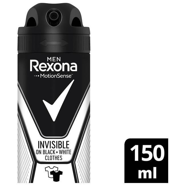 Rexona Men Invisible On Black & White Clothes Deodorant Spray 150 ML
