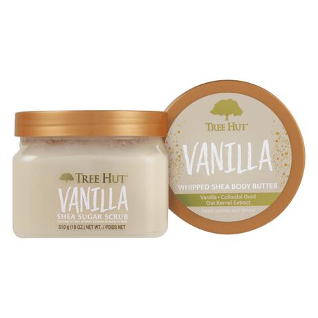 Tree Hut set Vanilla Sugar Scrub & Whipped Body Butter