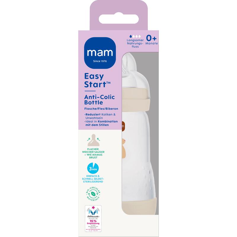 MAM Easy Start Anti-Colic Babyfles Beige 260 ML