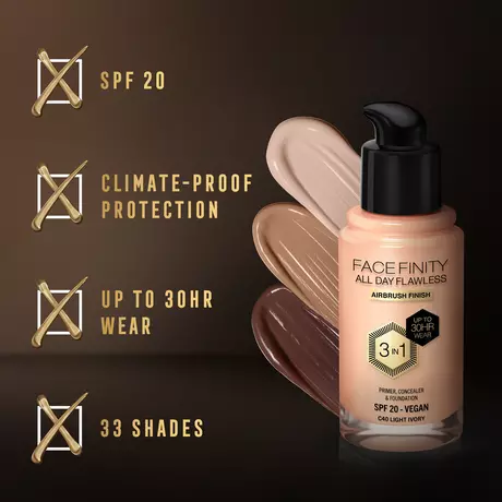 Max Factor Facefinity Foundation Light Ivory/C40 30 ML