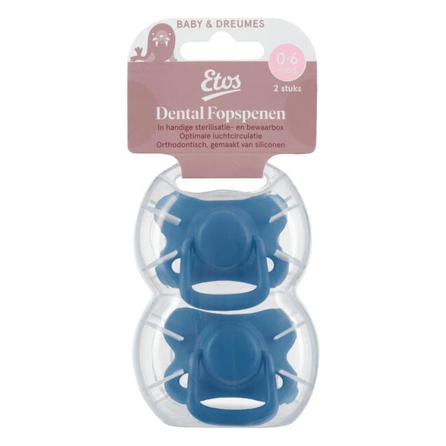 Etos Fopspenen In Steriliseerdoosje 0-6 Maanden Assorti 