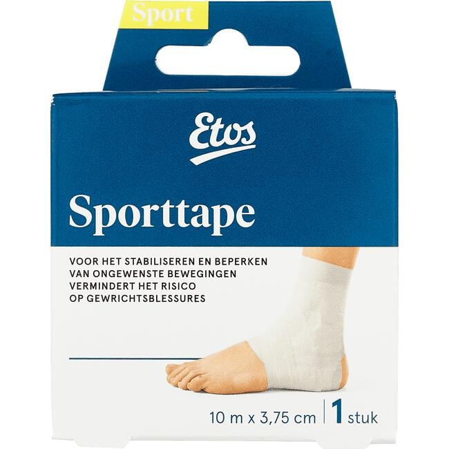 Mijnwerker Gymnastiek Spuug uit Etos Sporttape 10 M X 3,75 CM 1 EA | Etos