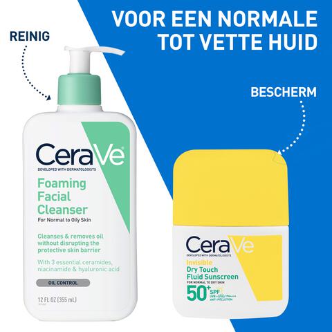 CeraVe Onzichtbare Dry Touch Fluïde Zonnebrandcrème SPF50 50 ML