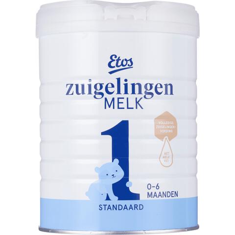 Etos Zuigelingenmelk Standaard 1 met melkvet voor baby's van 0 - 6 maanden - 800 gram