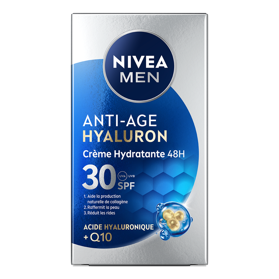 NIVEA MEN Q10 Anti-Age Hyaluron Gezichtscrème SPF30 50 ML