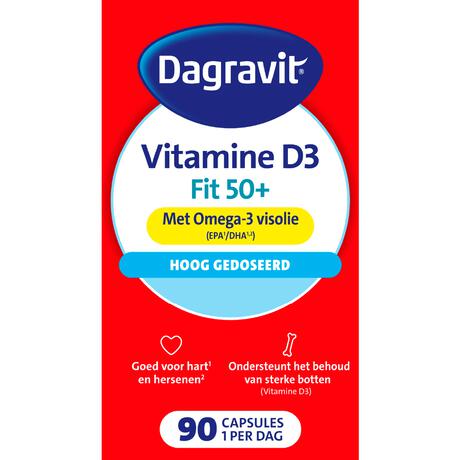 Dagravit Vitaal 50+ Vitamine D + Omega-3 Visolie 90 capsules