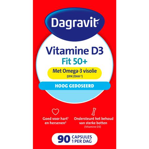 Dagravit Vitaal 50+ Vitamine D + Omega-3 Visolie 90 capsules