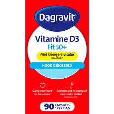 Dagravit Vitaal 50+ Vitamine D + Omega-3 Visolie 90 capsules