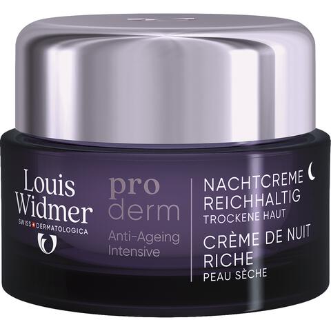 Louis Widmer Proderm Nachtcrème Rijke Textuur Zonder Parfum 50 ML