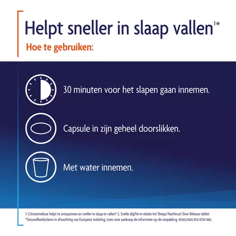 Shiepz Helpt In Slaap Vallen Liquid Cap 30 stuks