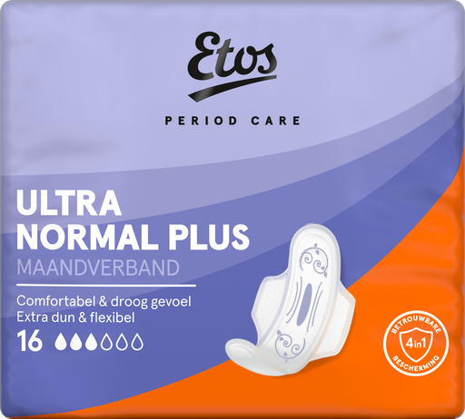 Etos Ultra Normal Plus Maandverband 16 stuks