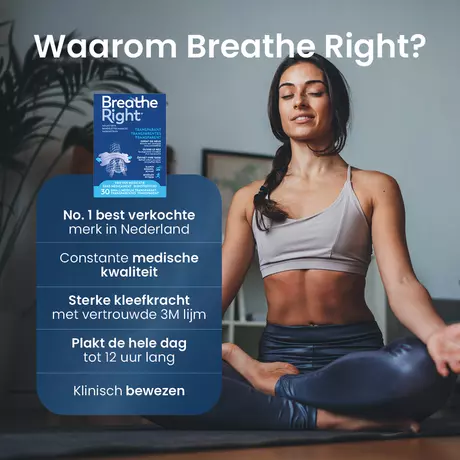Breathe Right Neusstrips Small/Medium 30 stuks